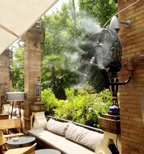 Microclima Ventilador con Nebulizador